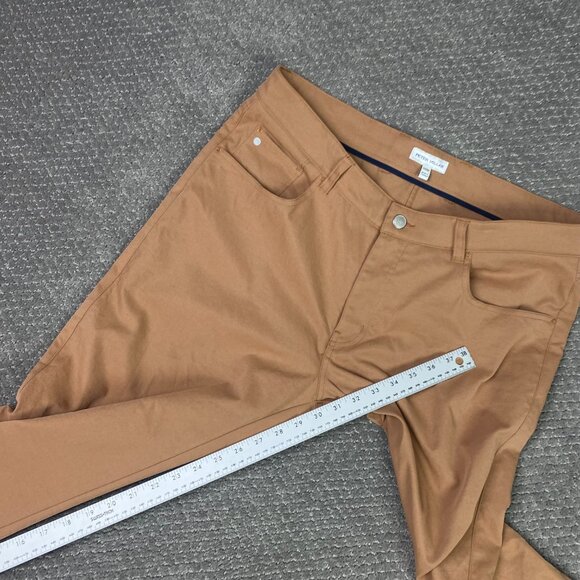 Peter Millar EB66 Pants Men's 36 x 30 Brown Classic Fit Chino Stretch golf - Picture 14 of 15